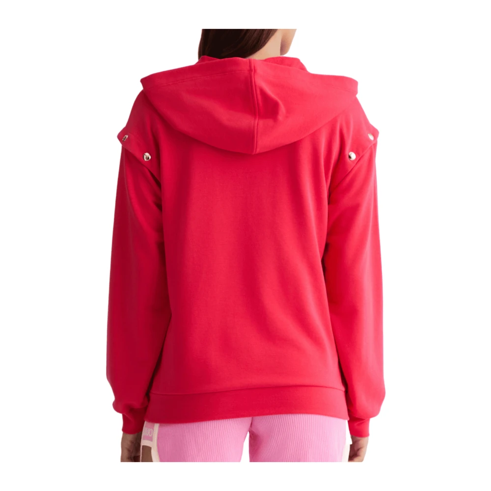 Liu Jo Rode Katoenmix Functionele Sweatshirt Red Dames