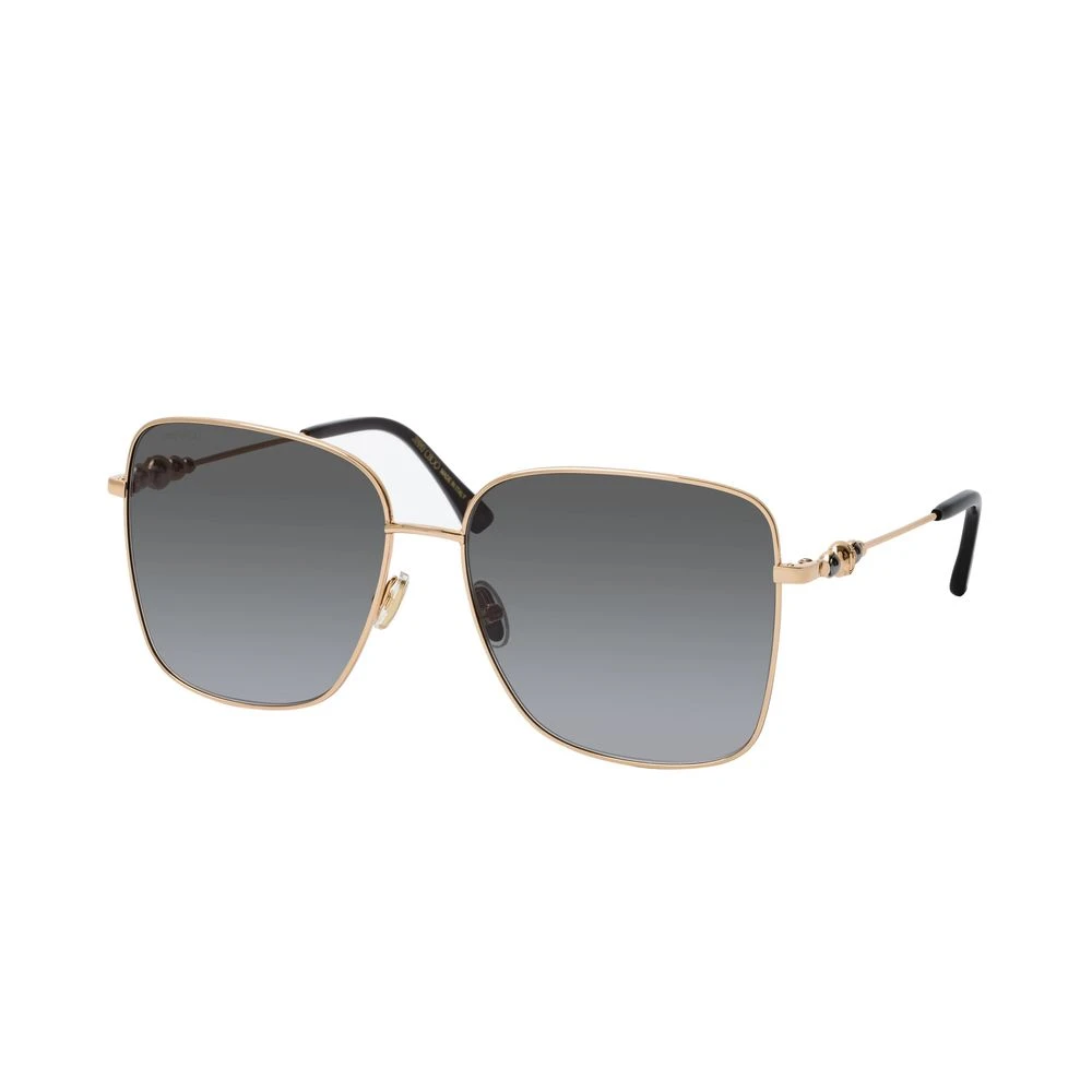 Jimmy Choo Donna Giallo Occhiali Da Sole In Metallo Dorato