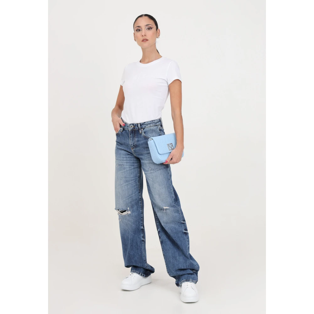 Armani Exchange Loose-fit Jeans Blue Dames