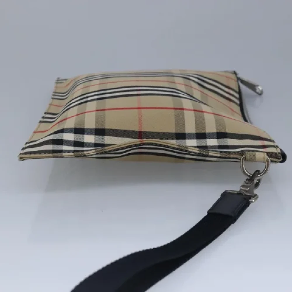 Burberry Vintage Pre-owned Canvas clutches Beige Dames