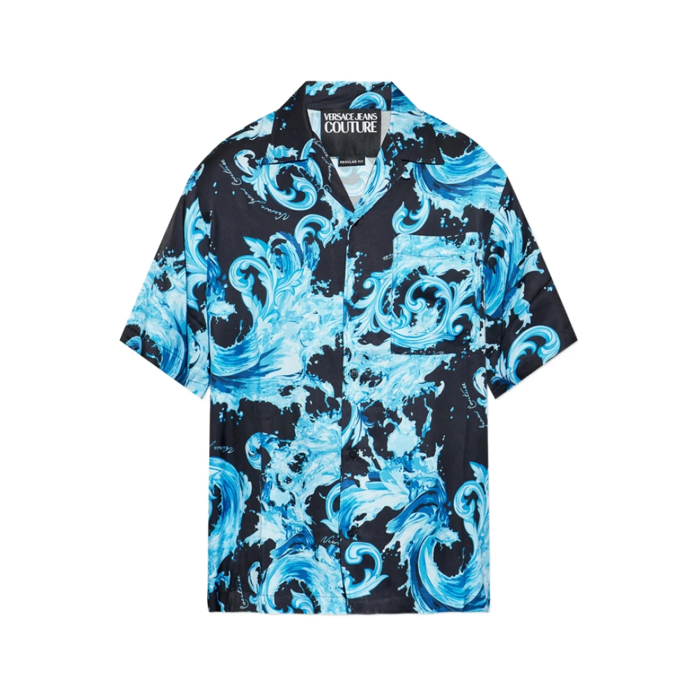 Versace Jeans Couture Men's Printed Twill Viscose Shirt
