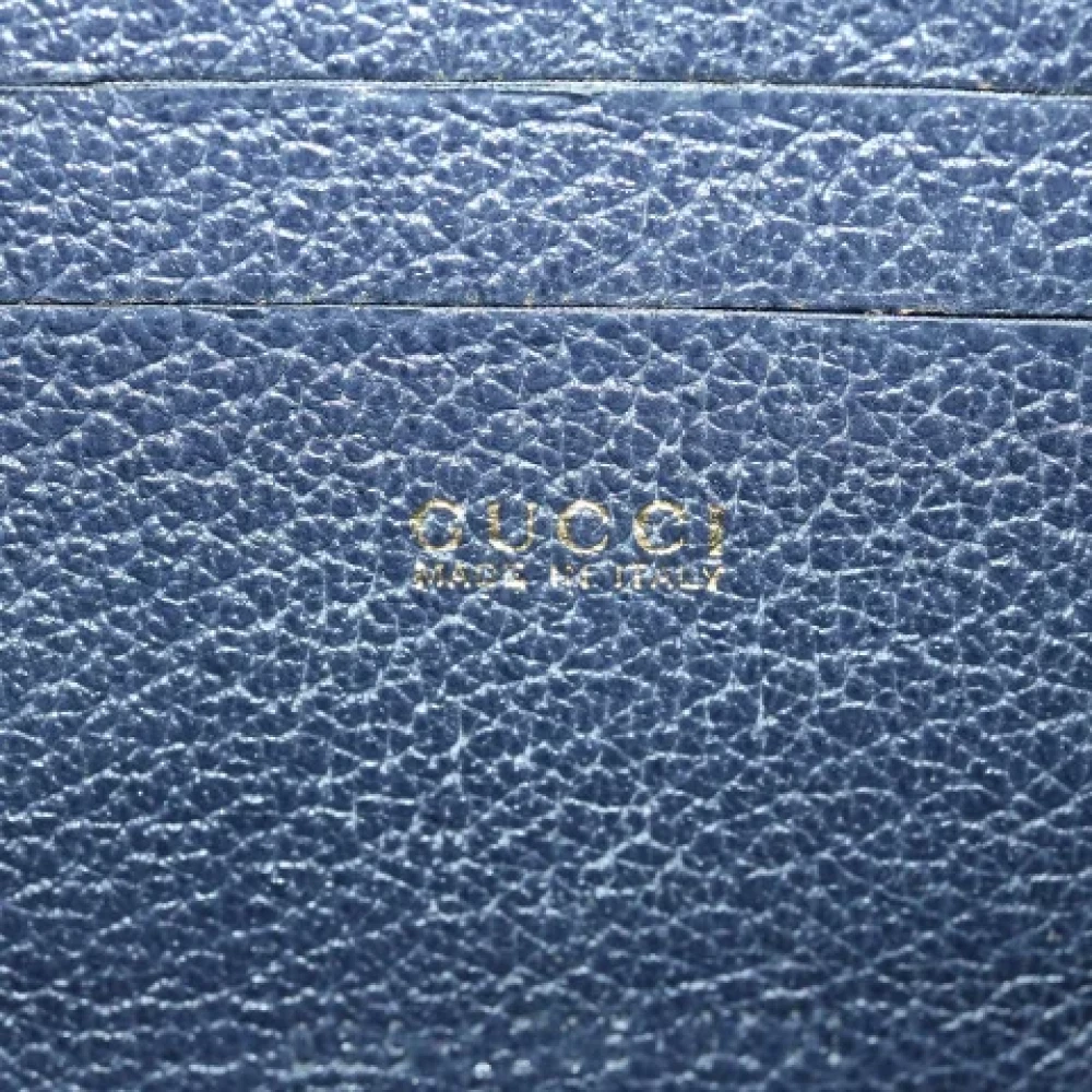 Gucci Vintage Pre-owned Suede wallets Blue Dames