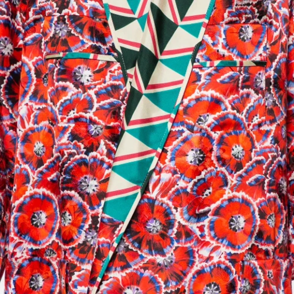 Gucci Vintage Pre-owned Silk outerwear Multicolor Dames