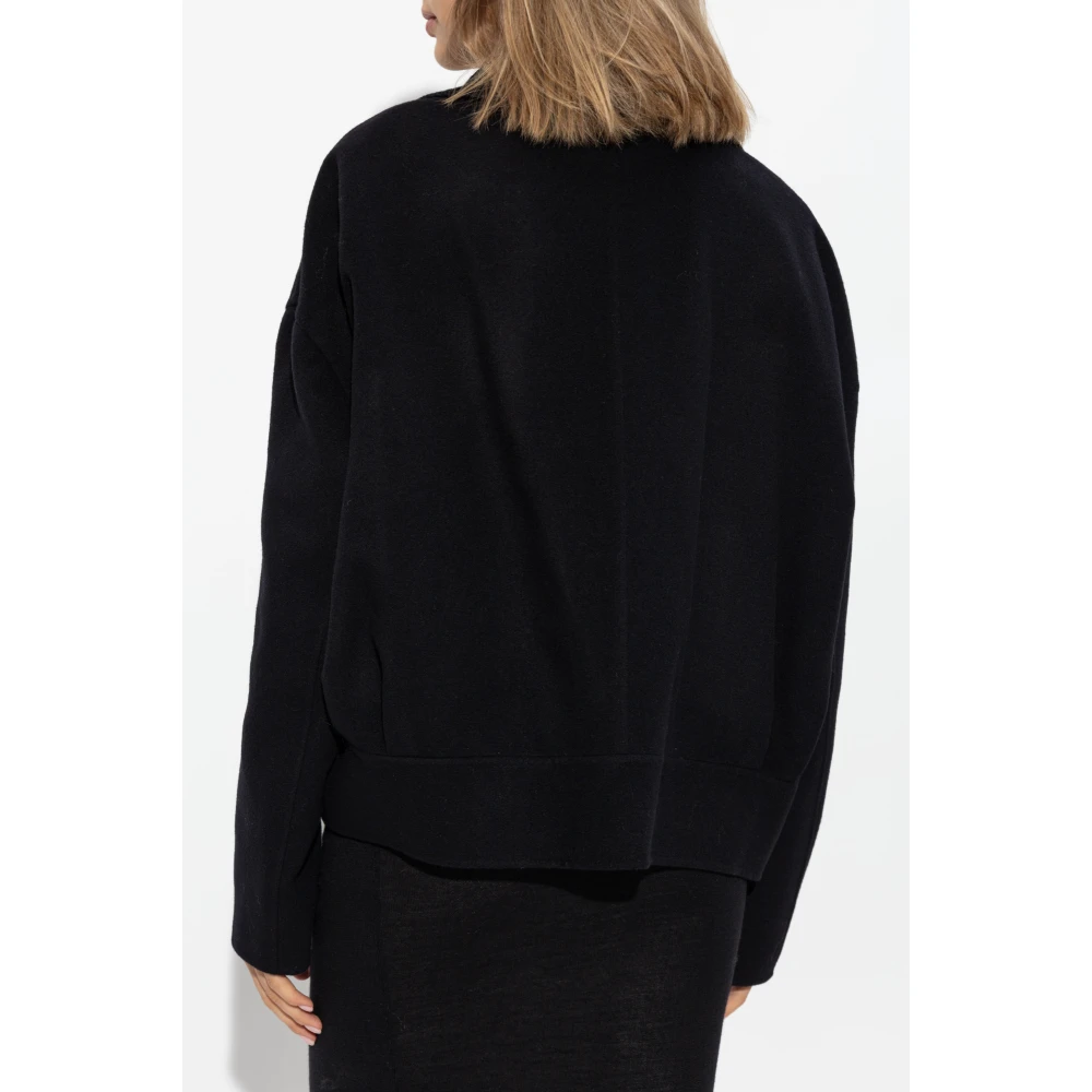 Marni Wollen jas met decoratieve stiksels Black Dames