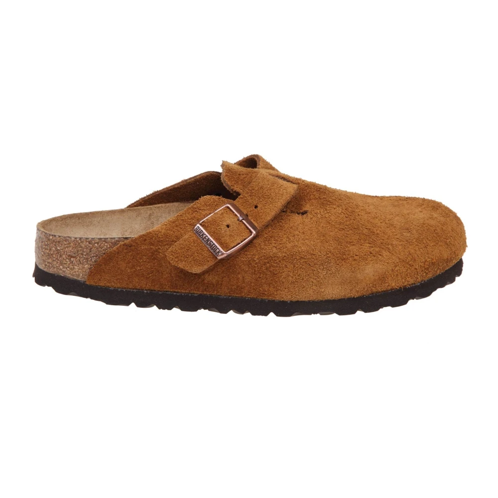 Birkenstock Boston Soft Footbed Mockaskinn Brown, Dam