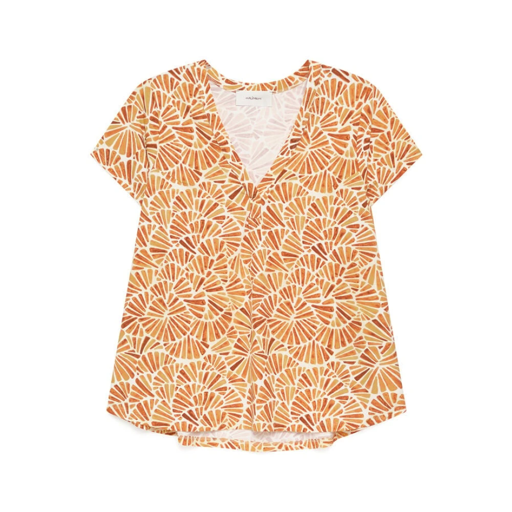 Maliparmi Women's Yellow Blouses, M, Shell T-Shirt