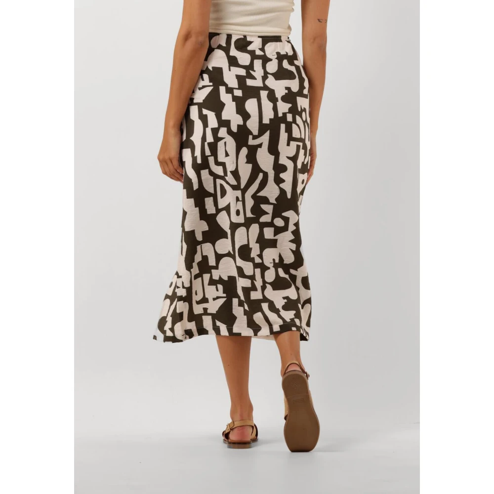 Dante 6 Print Smock Rok Groen Multicolor Dames