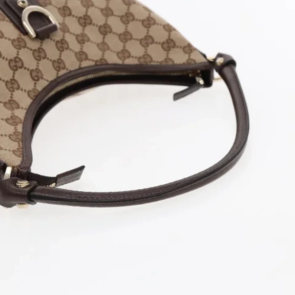 Gucci Vintage Pre-owned Canvas gucci-bags Beige Dames