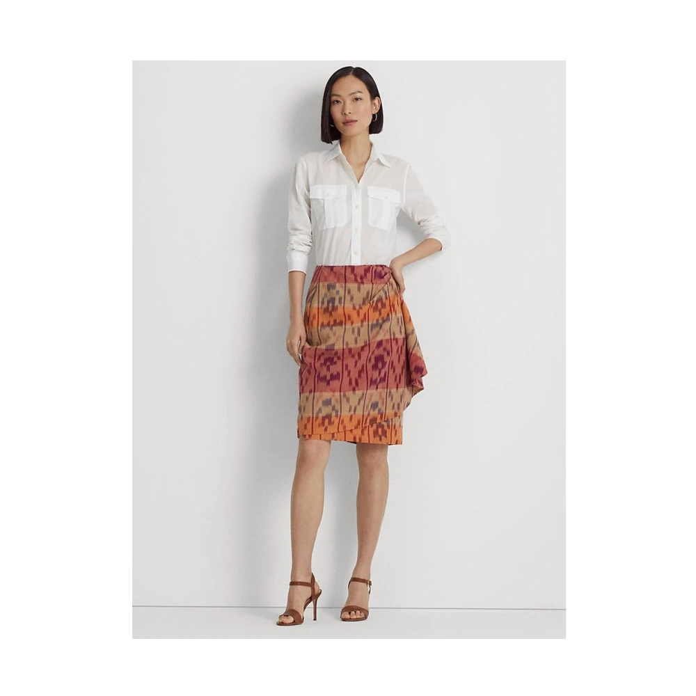 Ralph Lauren Wit Langmouw Overhemd Straight Fit White Dames