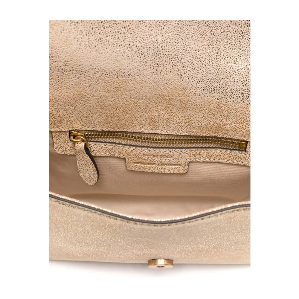 pinko Gouden Ketting Schoudertas Yellow Dames