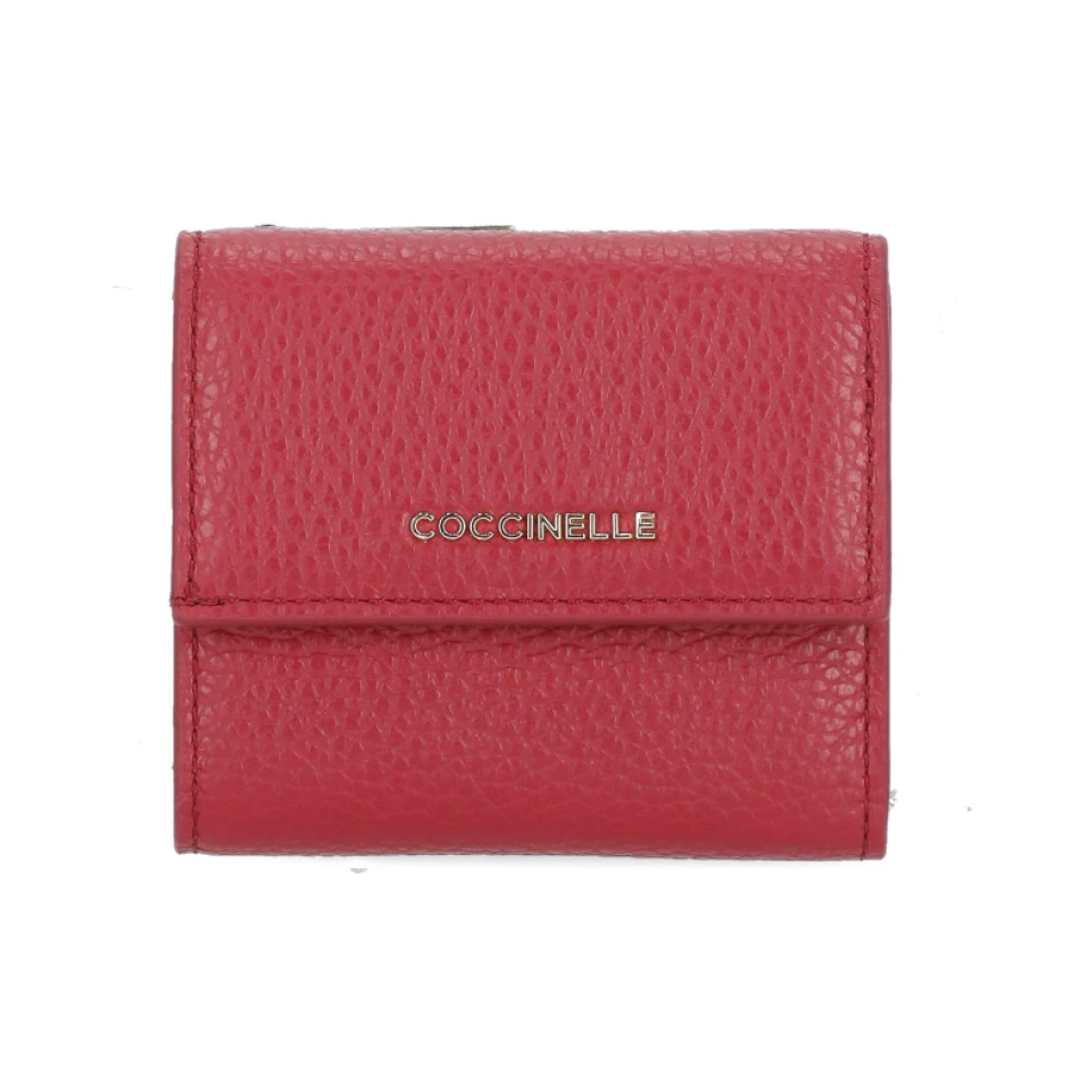 Coccinelle Women's Red Wallets & Cardholders, One Size, Metallic Soft Wallet