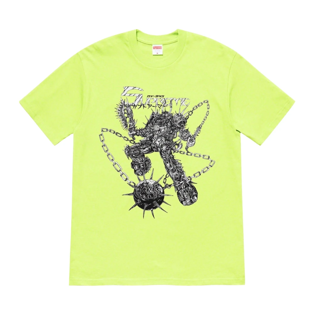 Supreme Neon Green Spikes Tee Limited Edition Green Heren