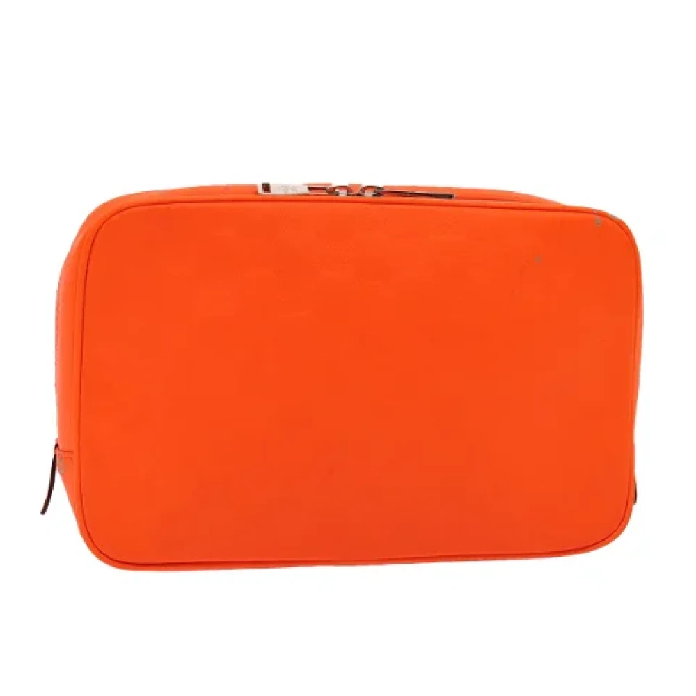 Louis Vuitton Vintage Pre-owned Leather clutches Orange Dames