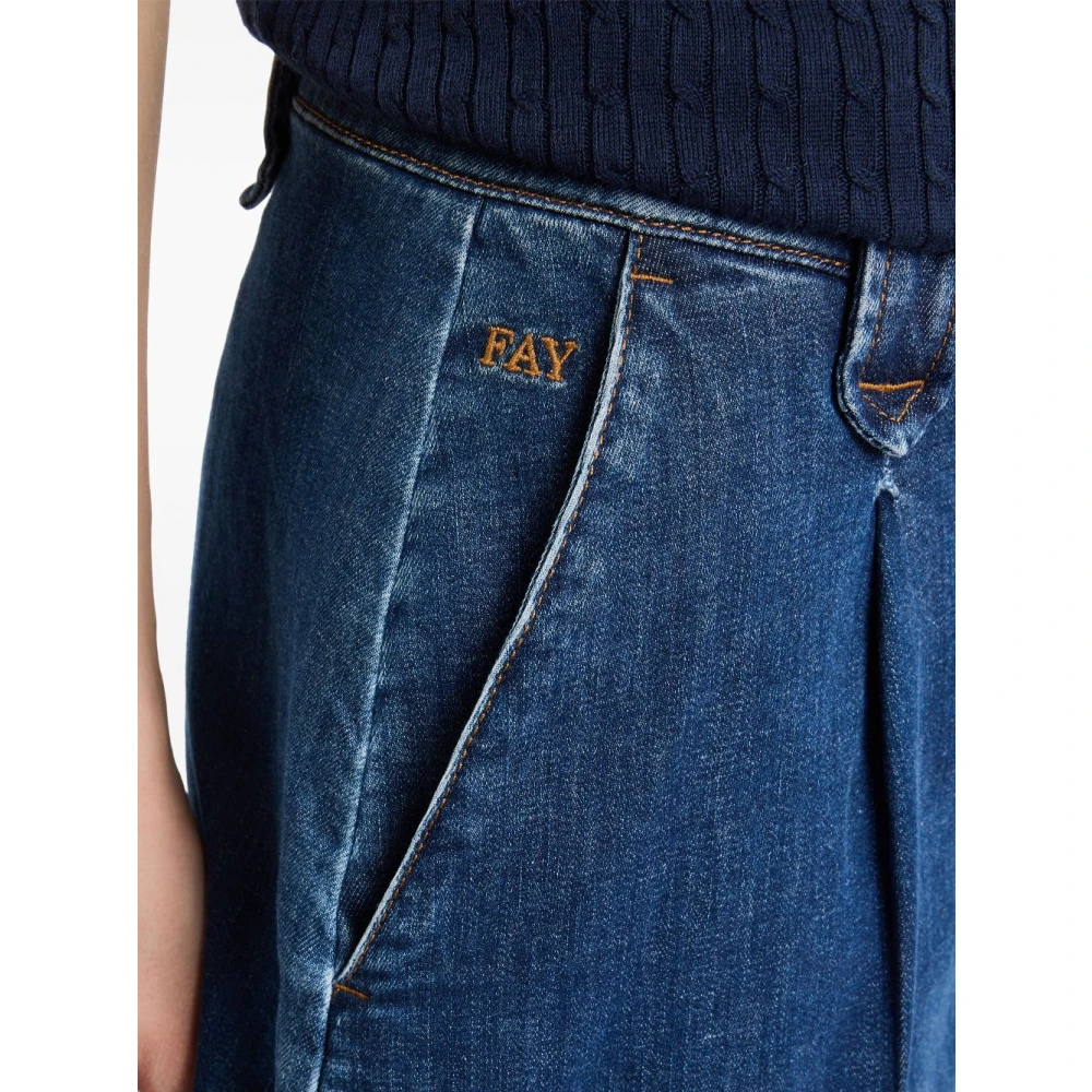 Fay Blauwe Shorts Damesmode Blue Dames