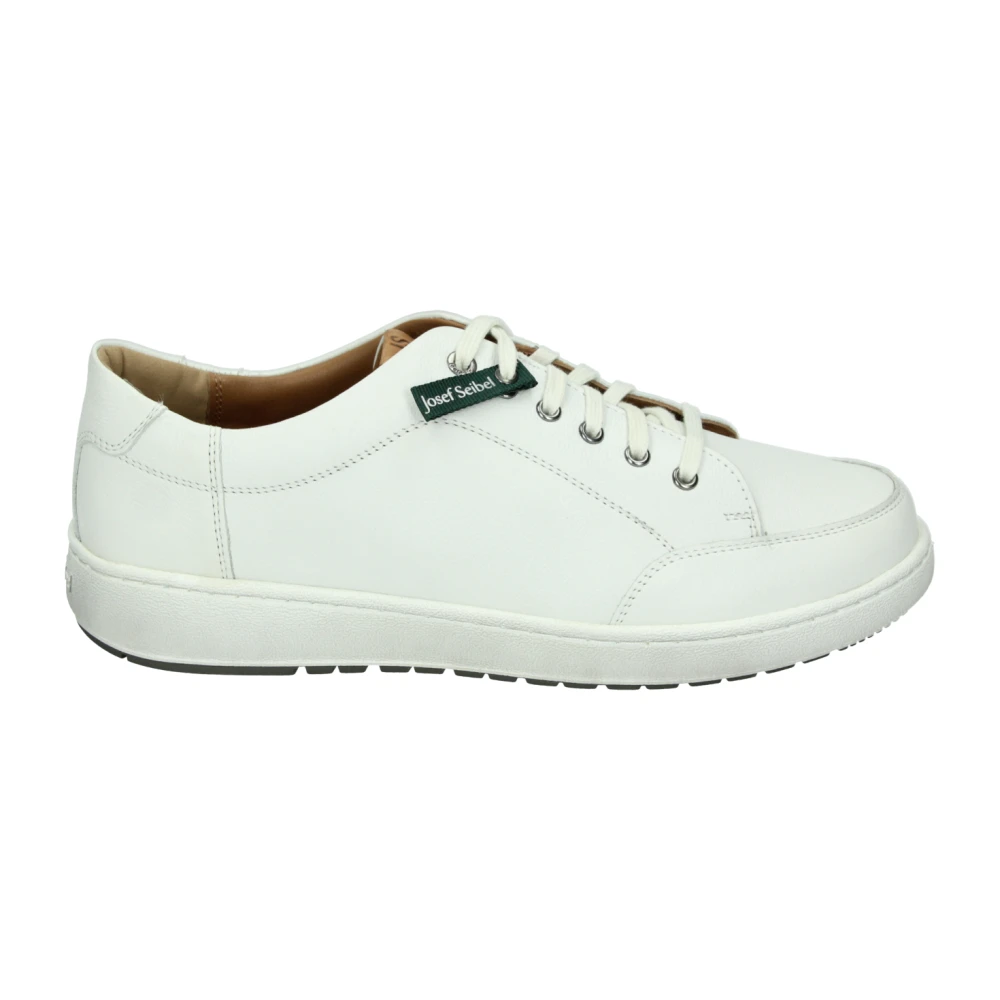 Josef Seibel Casual witte leren schoenen Heren Schoenen