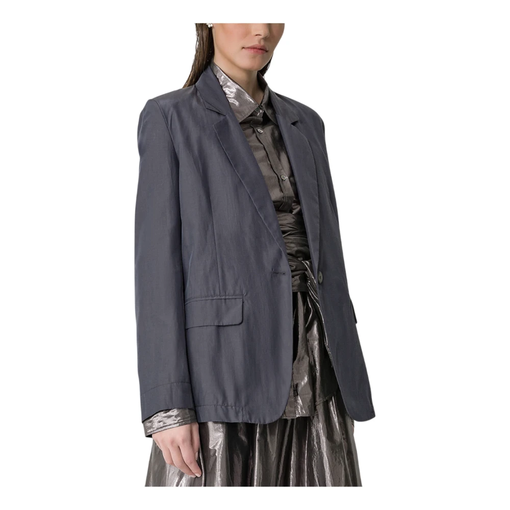 Forte Stijlvolle Ombra Jas Blue Dames