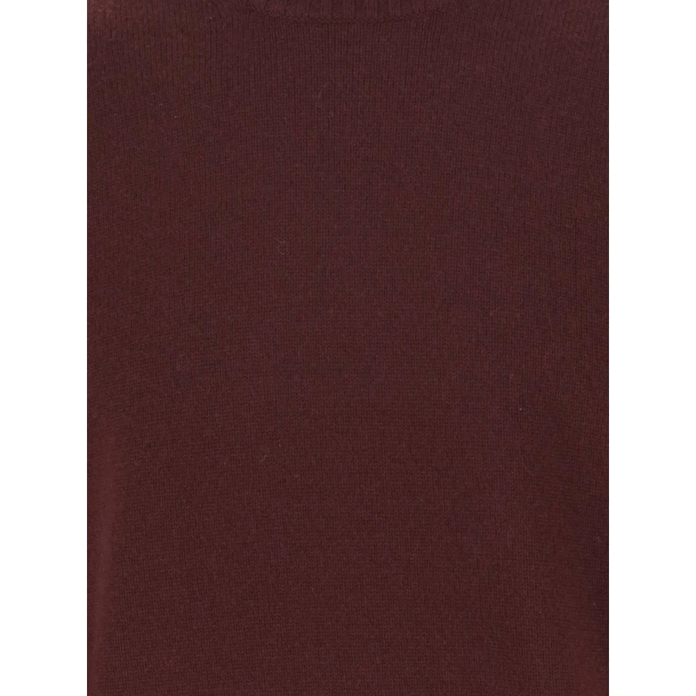 Vince Wol Kasjmier Crew Neck Sweater Bordeaux Red Heren