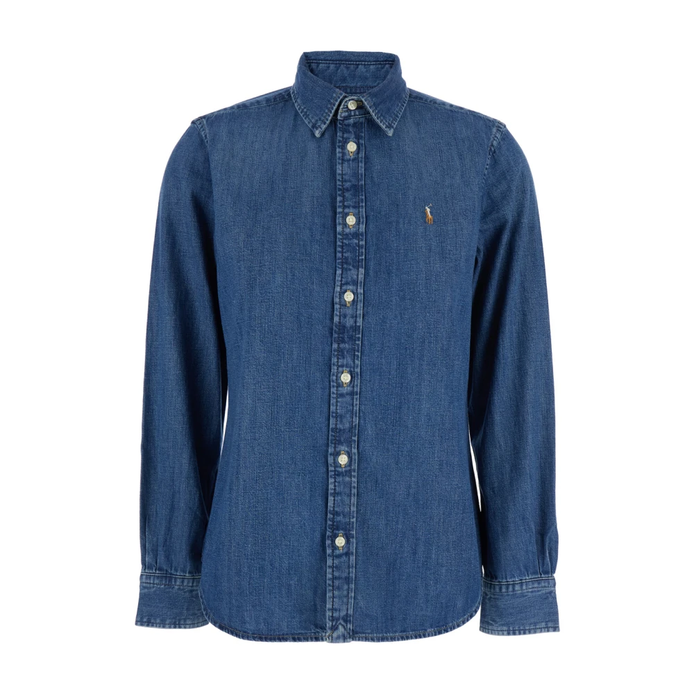 Polo Ralph Lauren Kvinno Blå Blusar & Skjortor Dam, S, Denim, Denimskjorta