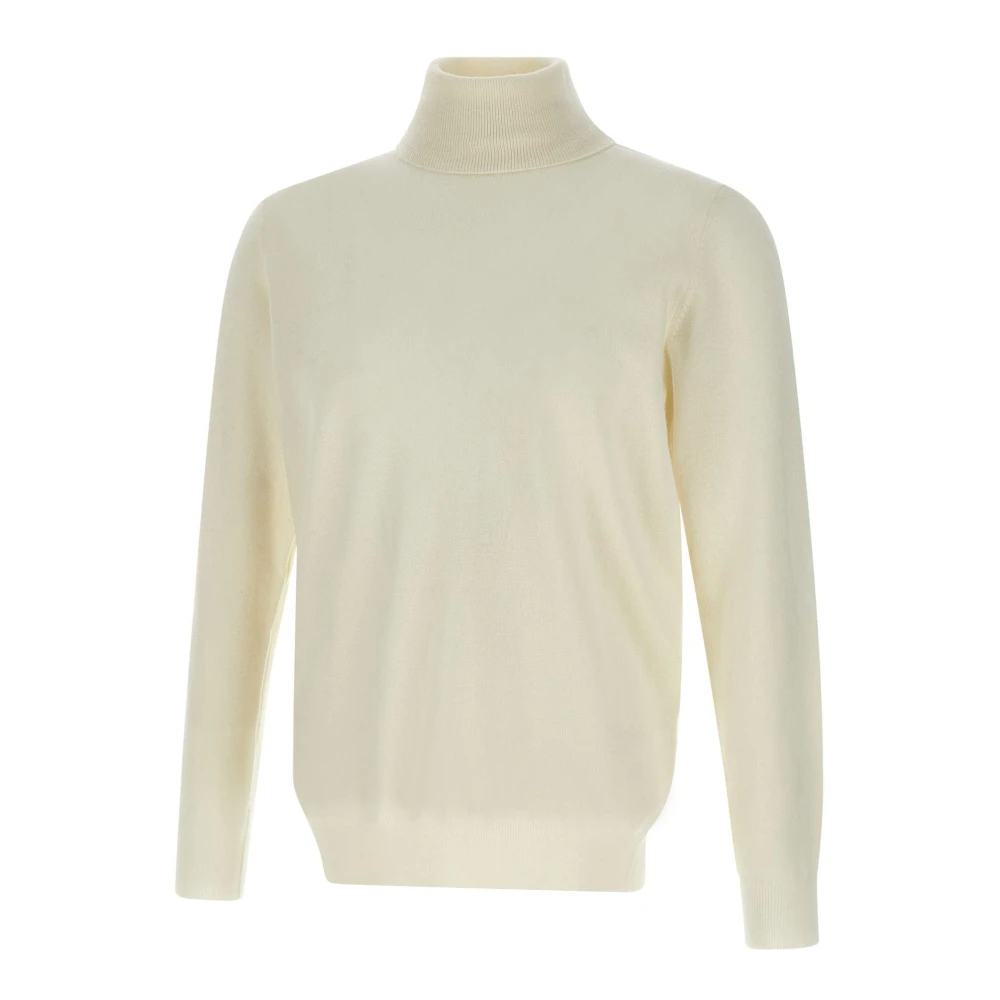 Kangra Witte Merinowol Coltrui Trui White Heren