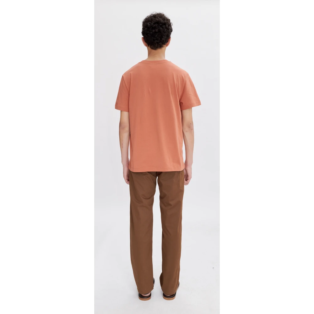 A.p.c. Katoenen T-shirt met voorlogo Brown Heren