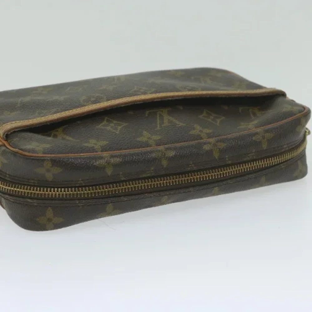 Louis Vuitton Vintage Pre-owned Canvas clutches Brown Dames