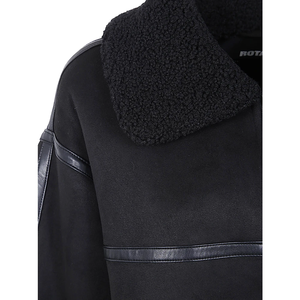 Rotate Birger Christensen Zwarte Oversized Bomberjack Black Dames