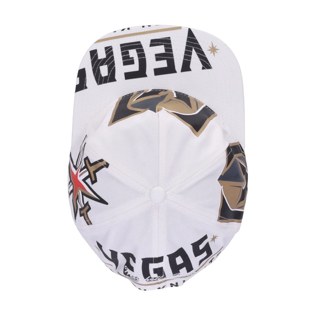 Mitchell & Ness NHL Vegas Golden Knights Platte Klep Pet White Heren