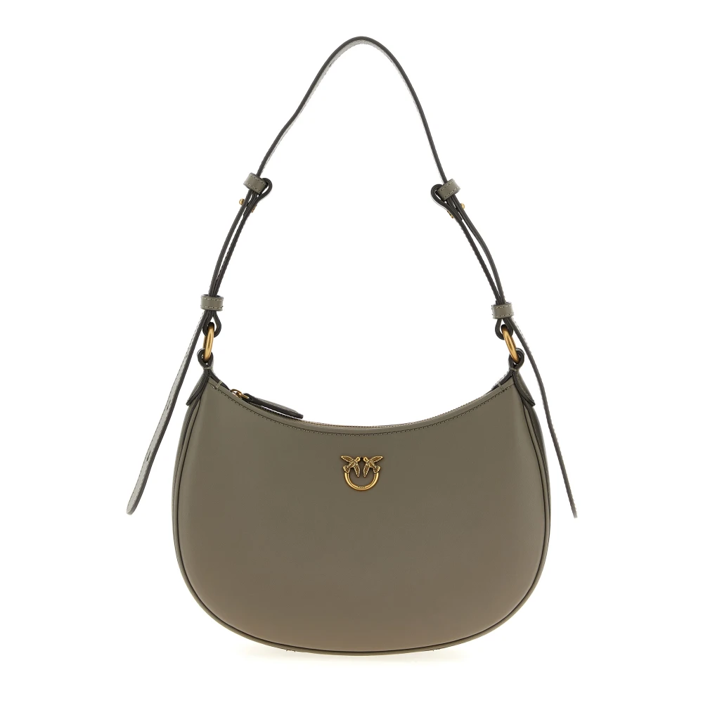 Pinko Women's Beige Mini Love Bag Half Moon