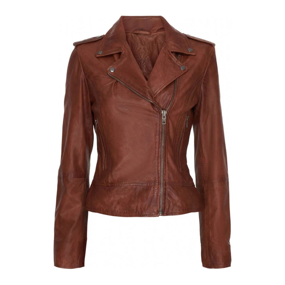 Notyz Brown Light Jackets, Female, Xl, Biker Jacket