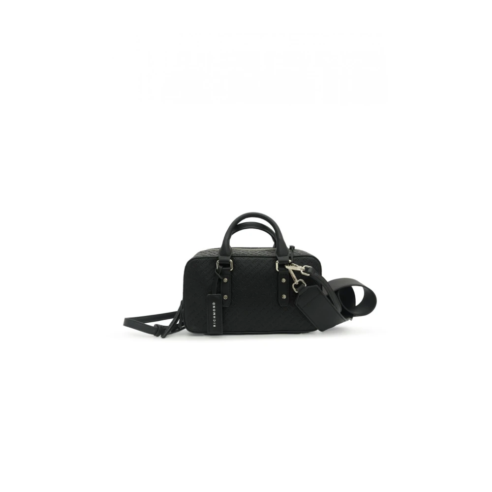 John Richmond Zwarte dameshandtas met logodetails Black Dames