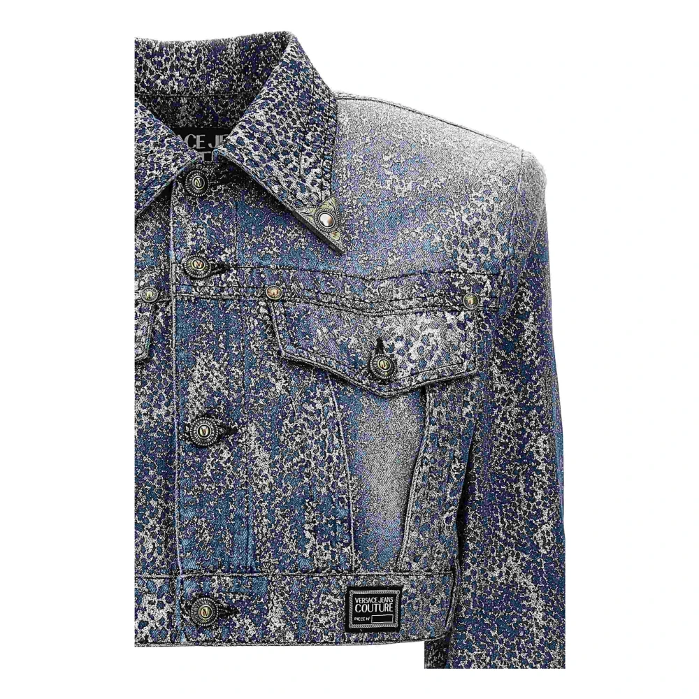 Versace Jeans Couture Stijlvolle Jassen Collectie Blue Dames