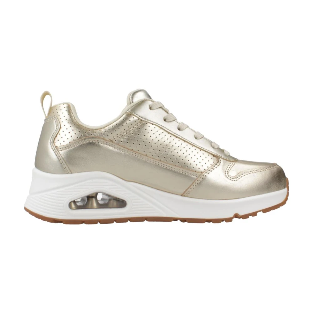 Skechers Metallic Sneakers voor een stijlvolle look Dames Schoenen Geel