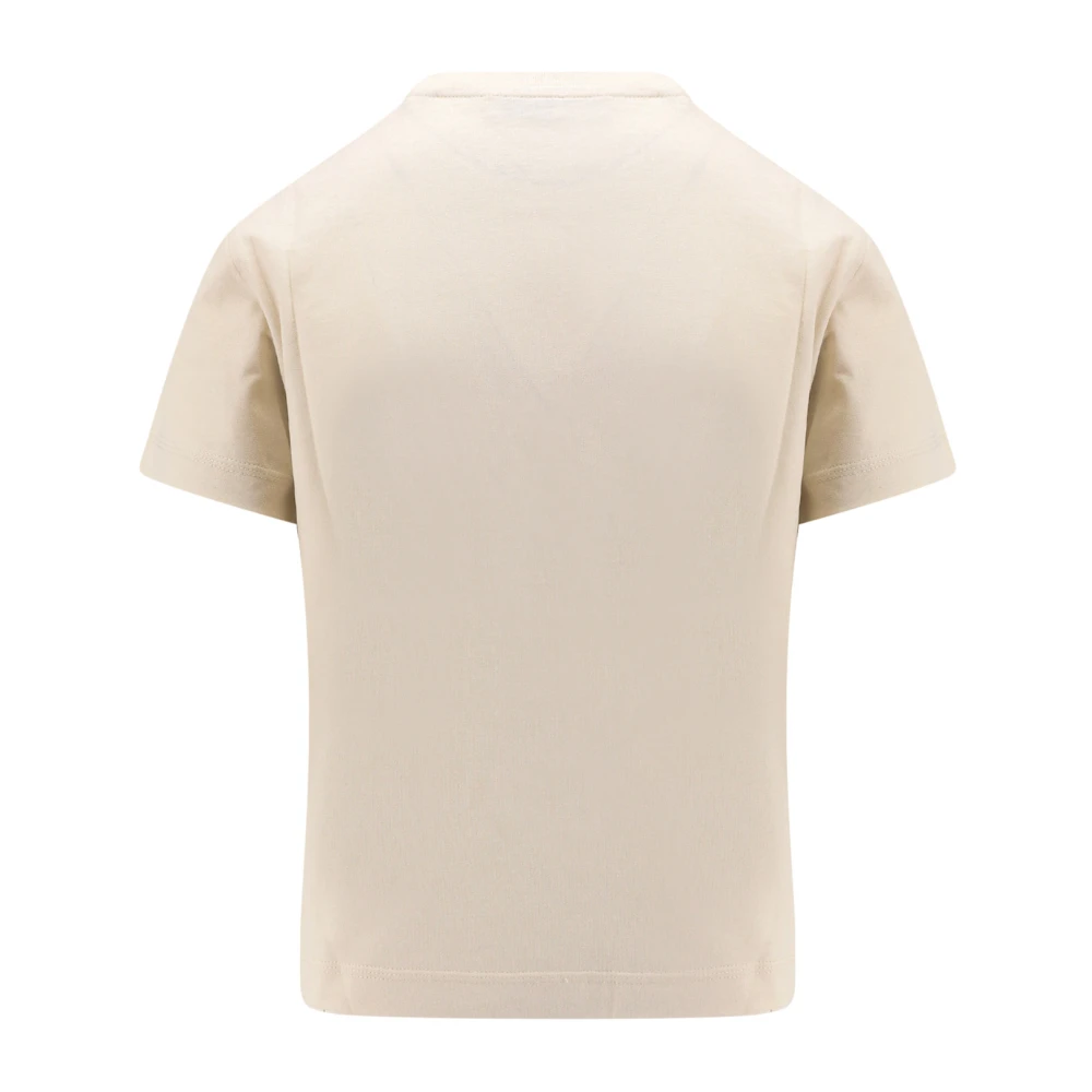 Burberry Beige Crew-neck T-shirt Regular Fit Beige Dames