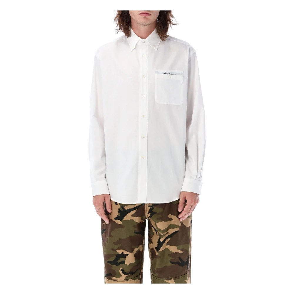 Palm Angels Sartorial Tape Casual Overhemd White Heren