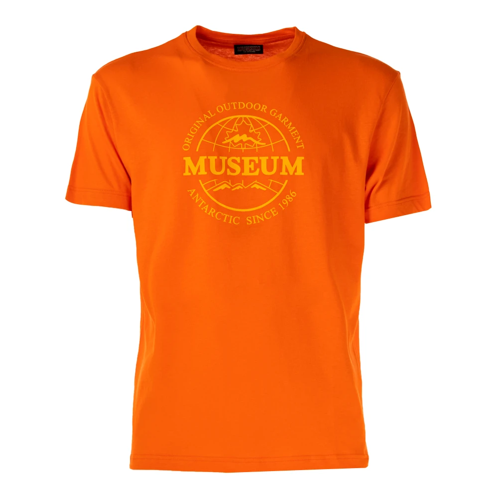 Museum Leo Heren T-shirt Orange Heren