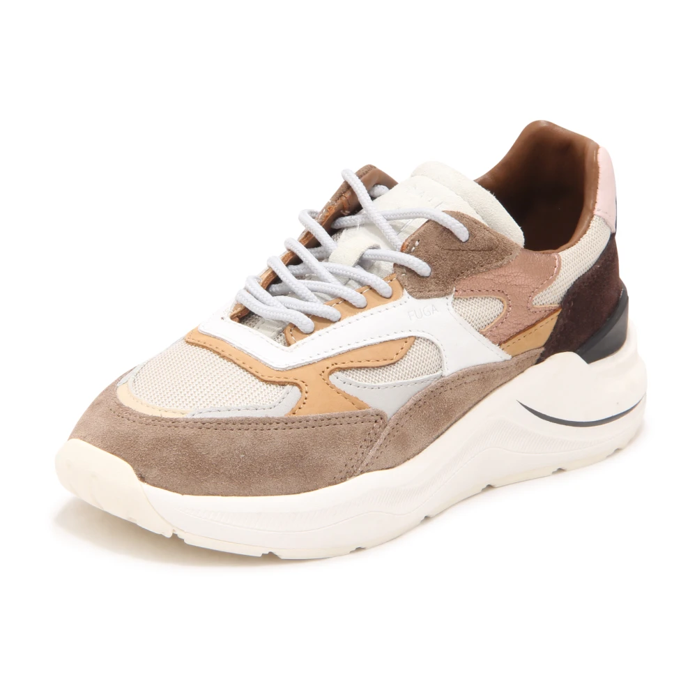 D.a.t.e. Women's Beige Sneakers, 4 Uk, Fuga Dragon