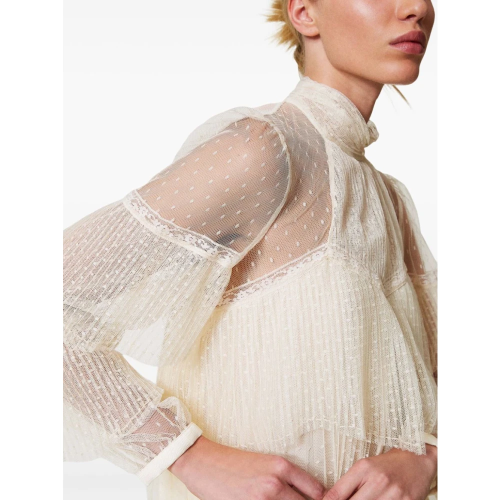 Twinset Witte Sweatshirt voor Vrouwen White Dames