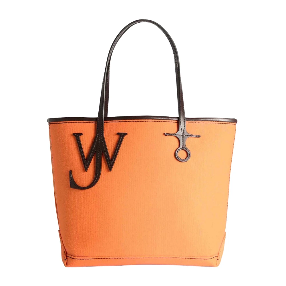 Jw Anderson Women's Orange Small Anchor Canvas & Leather Tote - Shopping Bags - One Size - Bags