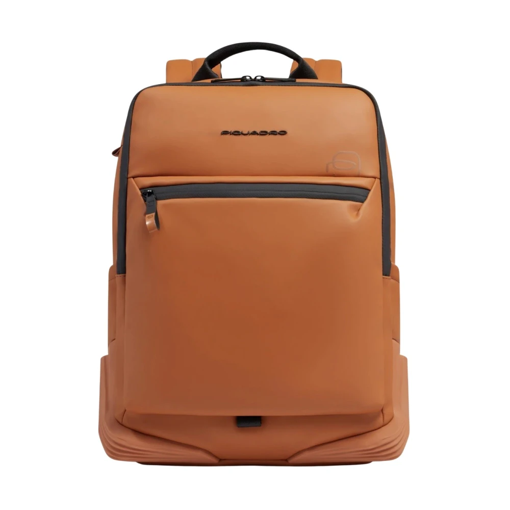 Piquadro Men's Orange Backpacks, One Size, Two-Compartt Laptop & Ipad Backpack
