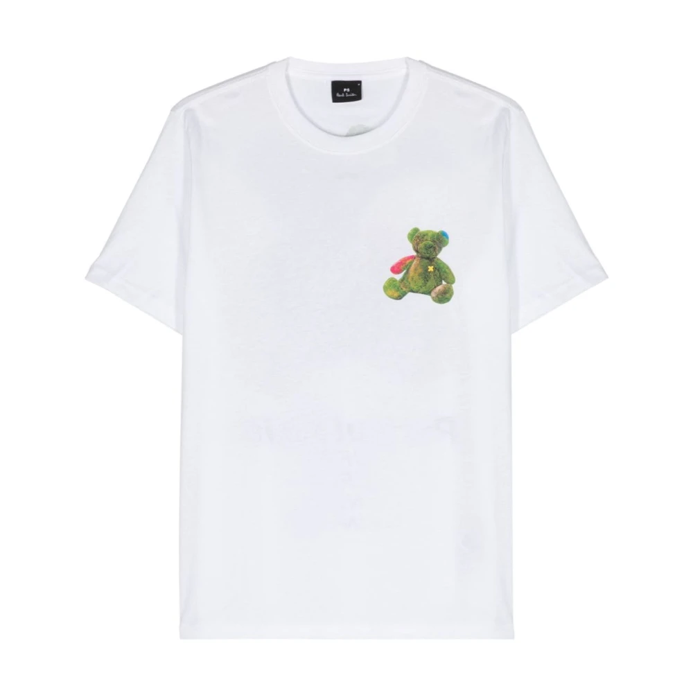 PS By Paul Smith Teddy Bear Print T-shirt White, Herr