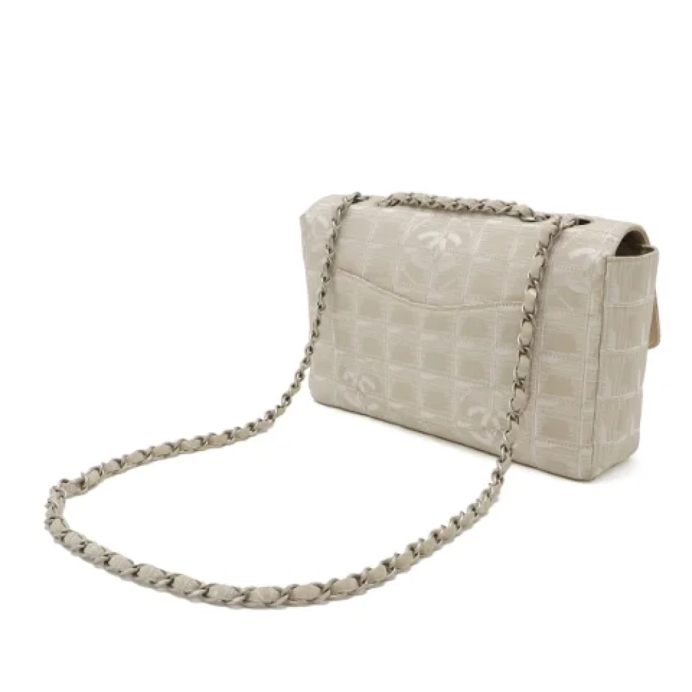 Chanel Vintage Pre-owned Canvas crossbody-bags Beige Dames