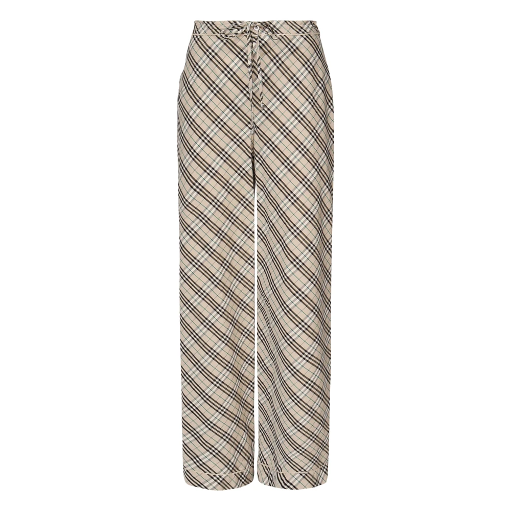 Burberry Vintage Check Beige Broek Beige Dames