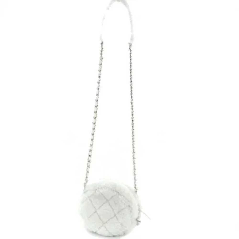Chanel Vintage Pre-owned Leather chanel-bags White Dames