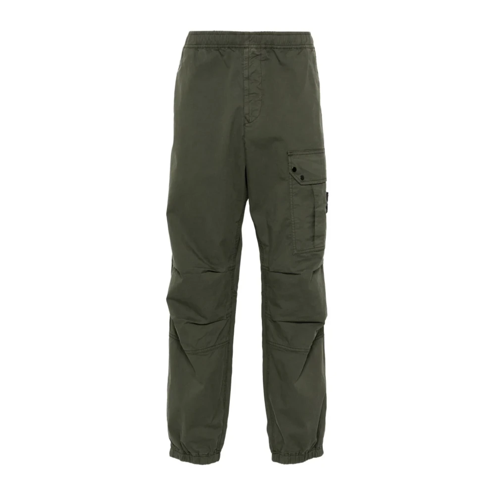 Stone Island Groene Cargo Broek Elastische Enkelboeien Green Heren