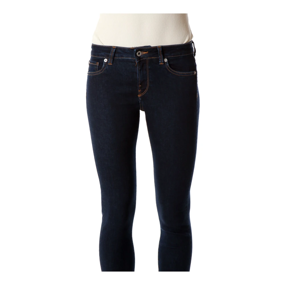 Pepe Jeans Low Waist Skinny Fit Jeans Blue Dames