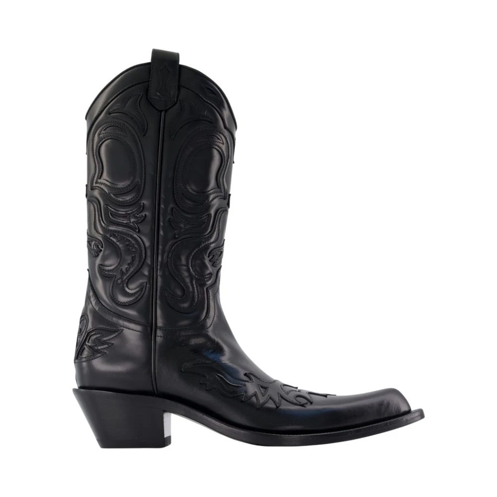Acne Studios Women's Black Western Leather Boots - Woman Boots Eu - 37 - Image 2