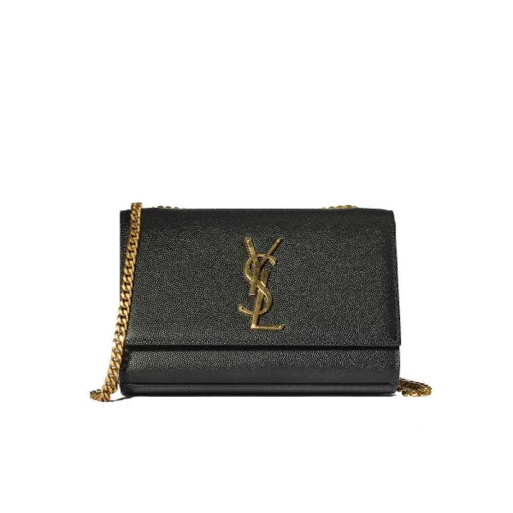 Saint Laurent Vintage Pre-owned Fabric shoulder-bags Black Dames