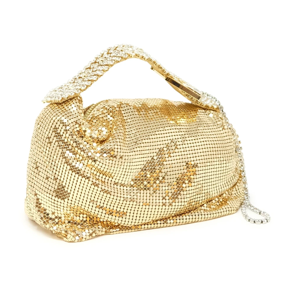 Gedebe Gouden Metalen Handtas Ss24 Yellow Dames
