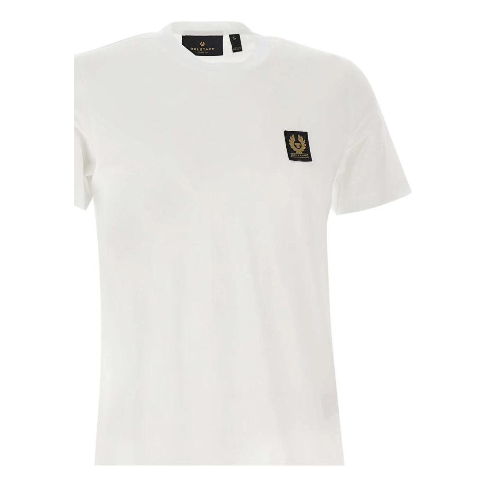 Belstaff Wit Katoenen T-Shirt met Phoenix Logo White Heren