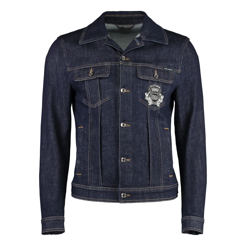 Dolce & Gabbana Men's Blue Italian Holiday Denim Jacket